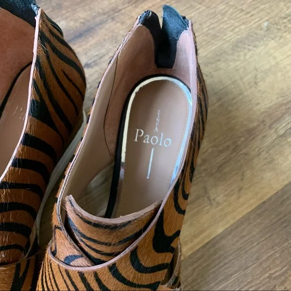 Linea Paolo Faith Genuine Calf Hair Wedge Sneaker - Picture 3 of 7